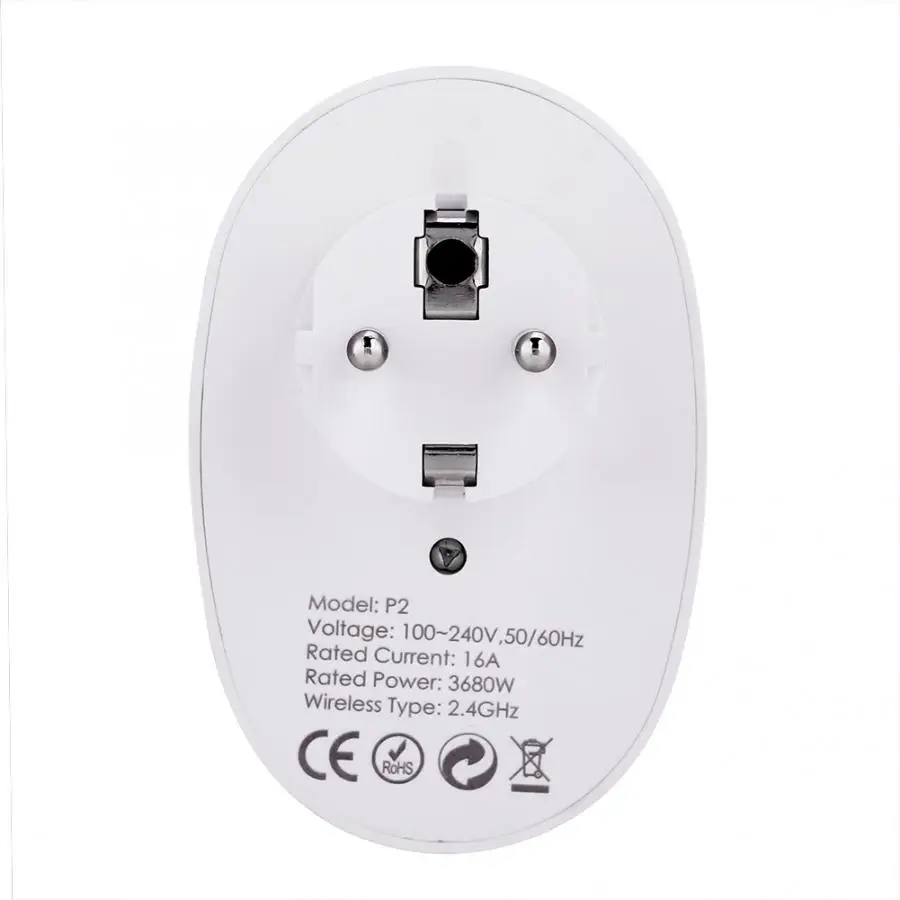Умный Wi-Fi Разъем питания работает с Alexa Дома ЕС Plug100-240V розетка дистанционное управление для света лампы электрическое оборудование