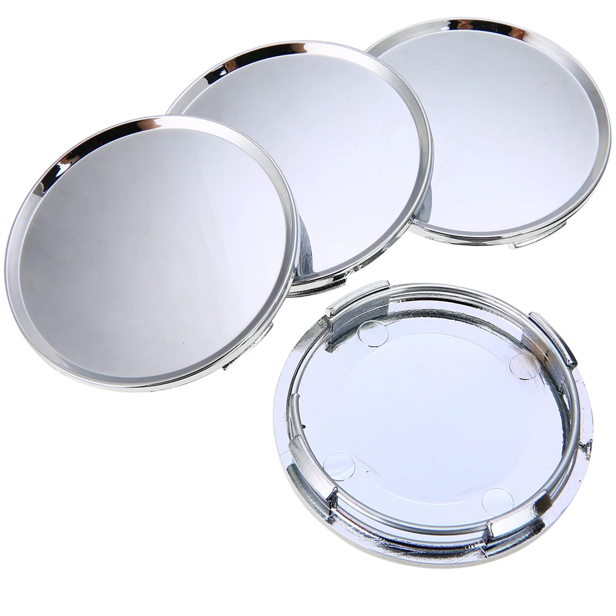 Mayitr 4pcs/set Silver Universal Wheel Center Hub 63mm Plastic Car Vehicle Wheel Center Cap Covers for Car Styling