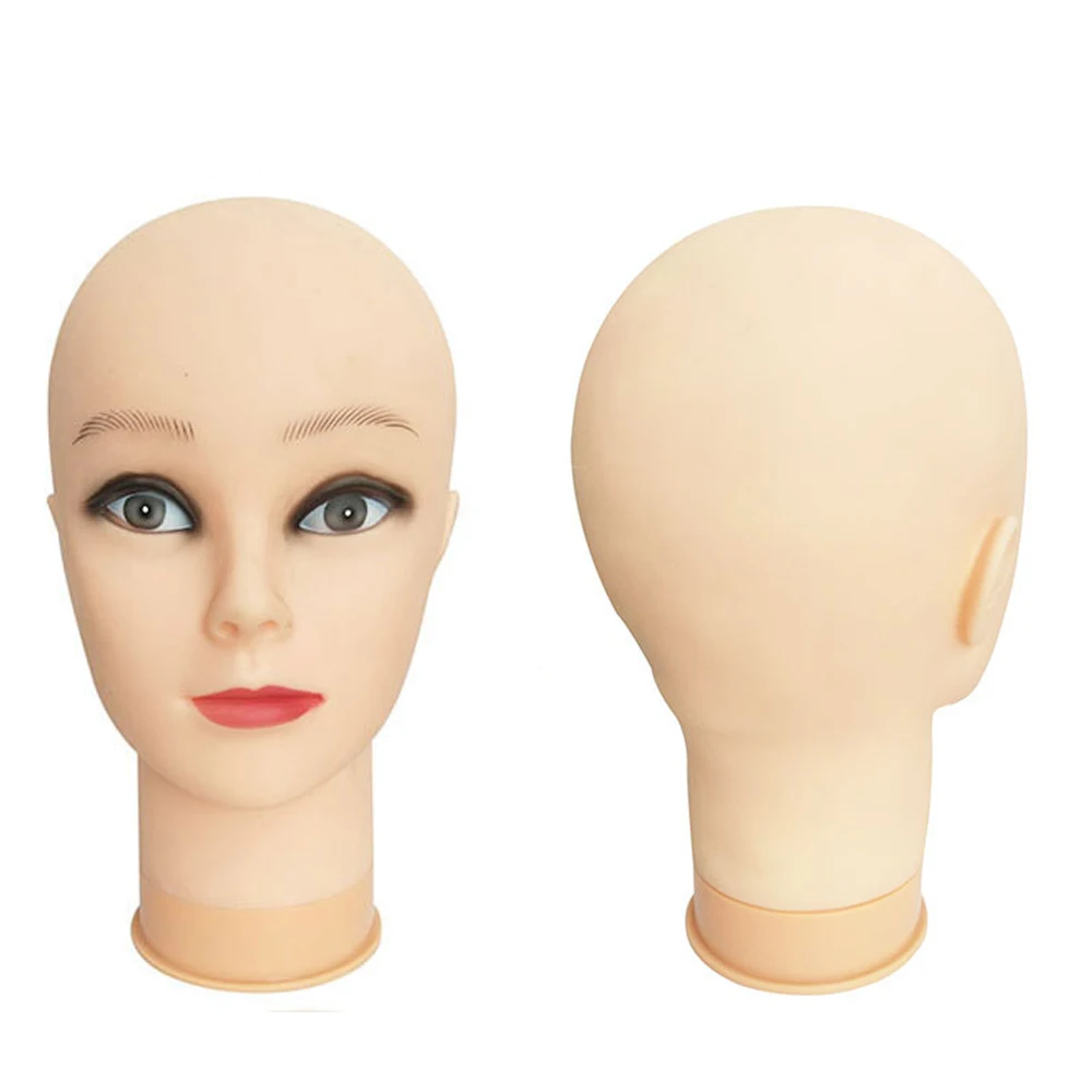 

OLD STREET Professional Cosmetology Bald Mannequin Head Manikin Model Doll Head for Make Up Making Wigs with Clamp Tpins