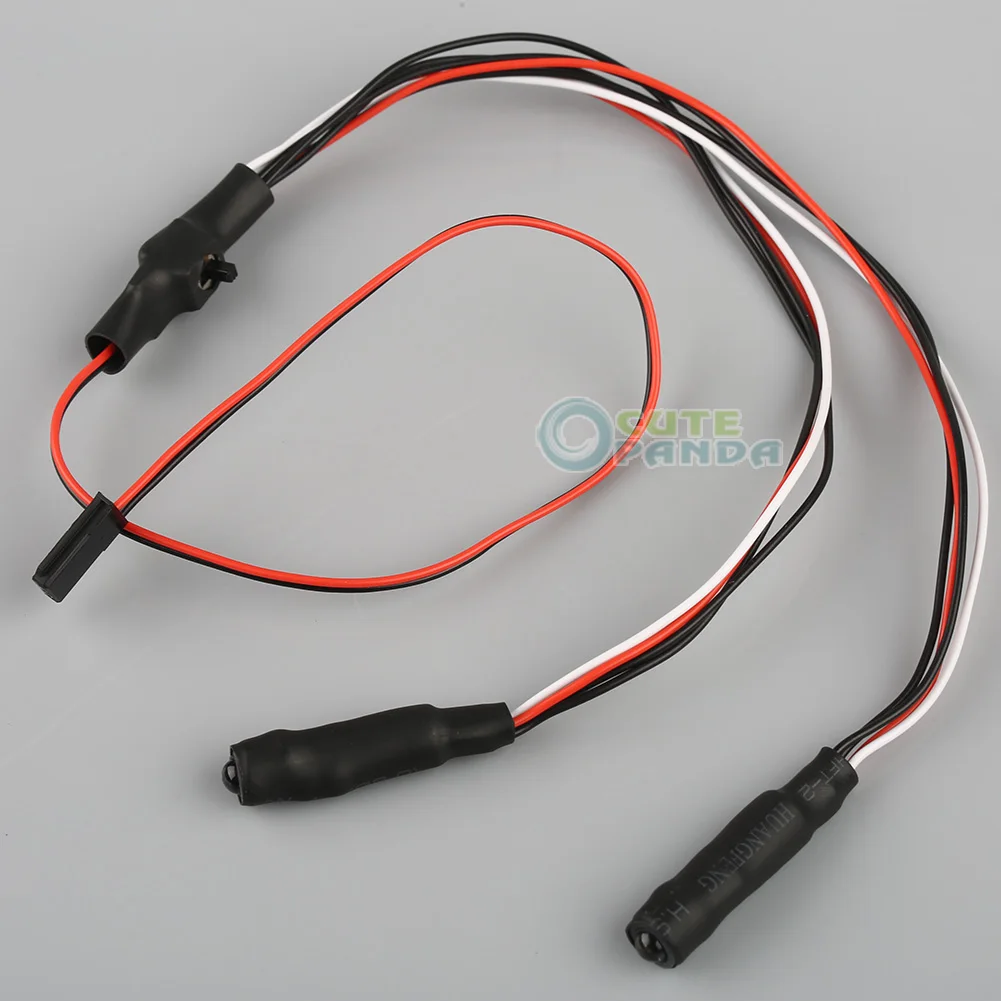 

5mm 2Leds red+white Angel & Demon Eyes LED Headlight Back Light for 1/10 rc Car
