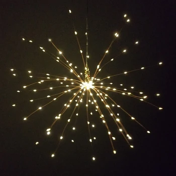 

Remote Control LED Fairy String Light Battery Operated Dandelion Fireworks Starburst Holiday Light X'mas Wedding Party Decor