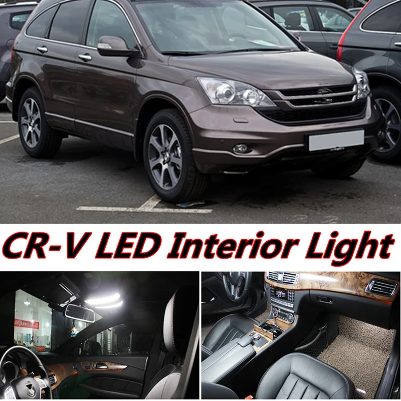 

Tcart 4pcs X free shipping Error Free LED Interior Light Kit Package for honda crv cr-v accessories 2007-2011