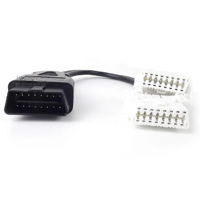 

Hot Sale!OBD II 2 For Toyota 16 Pin Extension Male to Dual Female Y Connector Cable Connect Car with 2 OBD2 Tools
