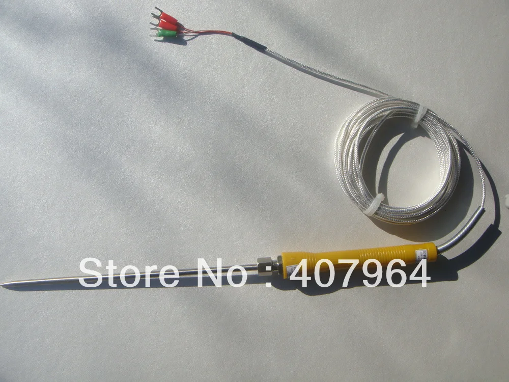 

5*200mm Handle Pt100 Type Thermometer with Sharp Pointed end