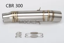cbr300 300cc exhaust motorcycle exhuast motorbike akrapovic middle muffler pipe