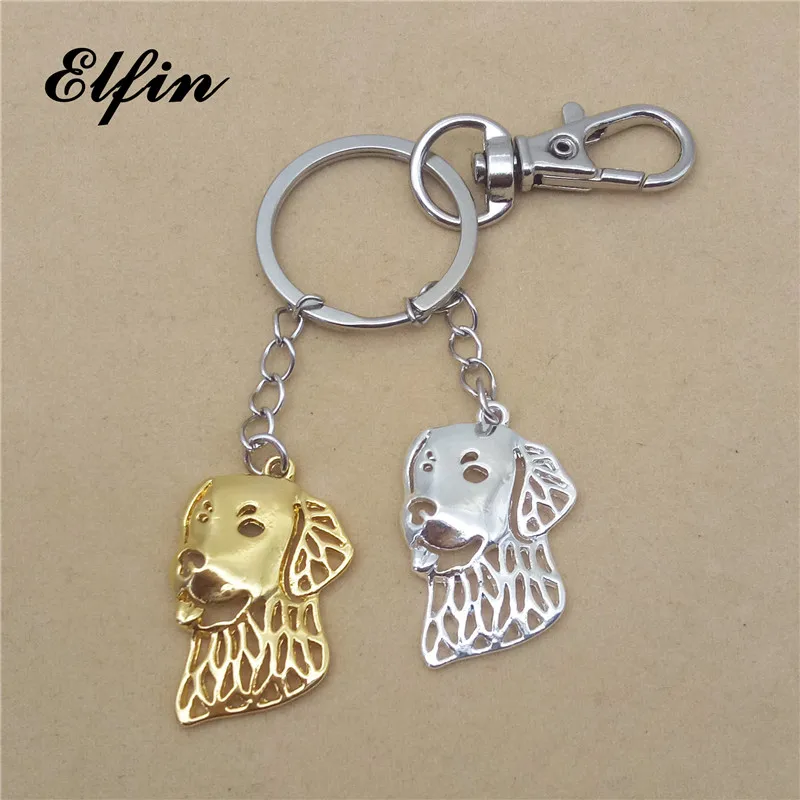 

Elfin Trendy Golden Retriever Keychain Fashion Animal Pet Dog Memorial Jewellery Key Chain Women Men Pet Lover Key Ring