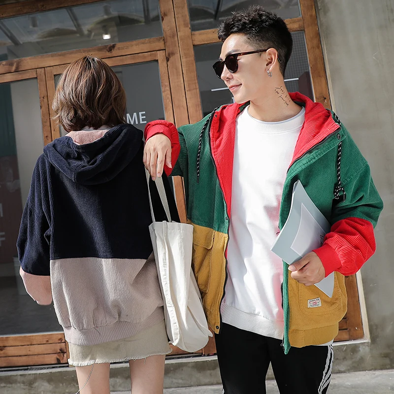 Woman Jackets Winter Korean Hooded Zipper Coat Corduroy Jacket Harajuku Loose Warm Bomber Jacket Large Size S-3XL Woman Jackets Winter Korean Hooded Zipper Coat Corduroy Jacket Harajuku Loose Warm Bomber Jacket Large Size S-3XL