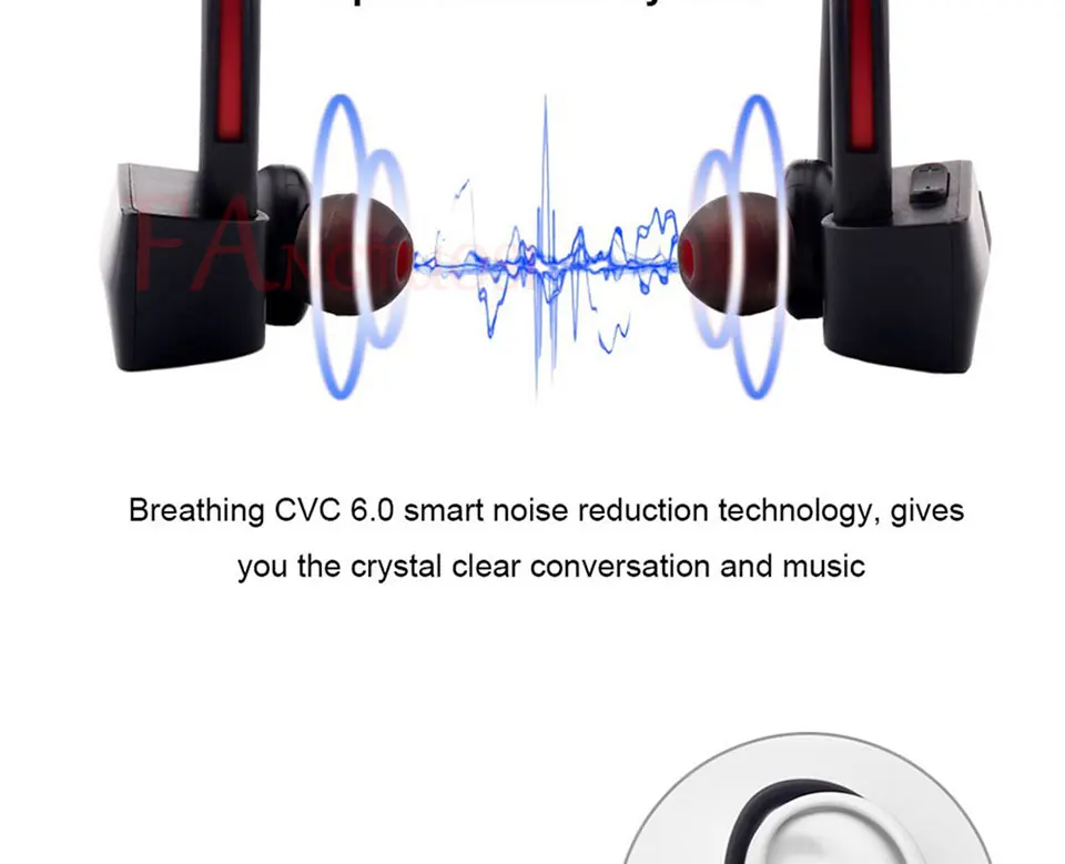 FANGTUOSI K98, беспроводные Bluetooth наушники, стерео, спортивные, для бега, гарнитура с микрофоном, свободные руки, ушные крючки, наушники для samsung, Xiaomi