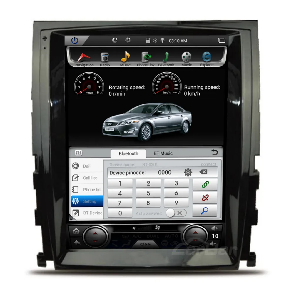 Sale 10.4" Vertical Huge Screen 1024*768 Android Car DVD GPS Navigation Radio Player for Cadillac SLS 2007-2012 ROM 2GB Flash 32GB 4