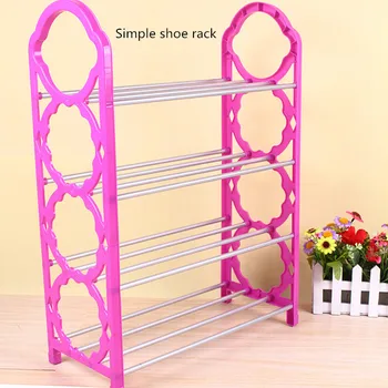

Simple plastic shoe shoes containing multilayer shelf simple shoe rack combined rack