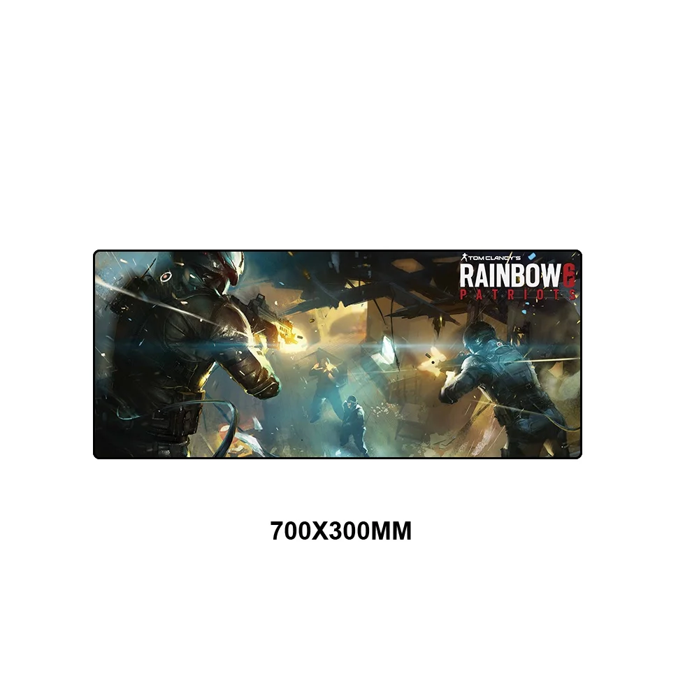 Игровой коврик для мыши Rainbow Six Siege XL, большой резиновый коврик для Геймерской настольной клавиатуры с оверлоком, коврик для мыши, игровые коврики для компьютера, ПК, ноутбука - Цвет: Фиолетовый