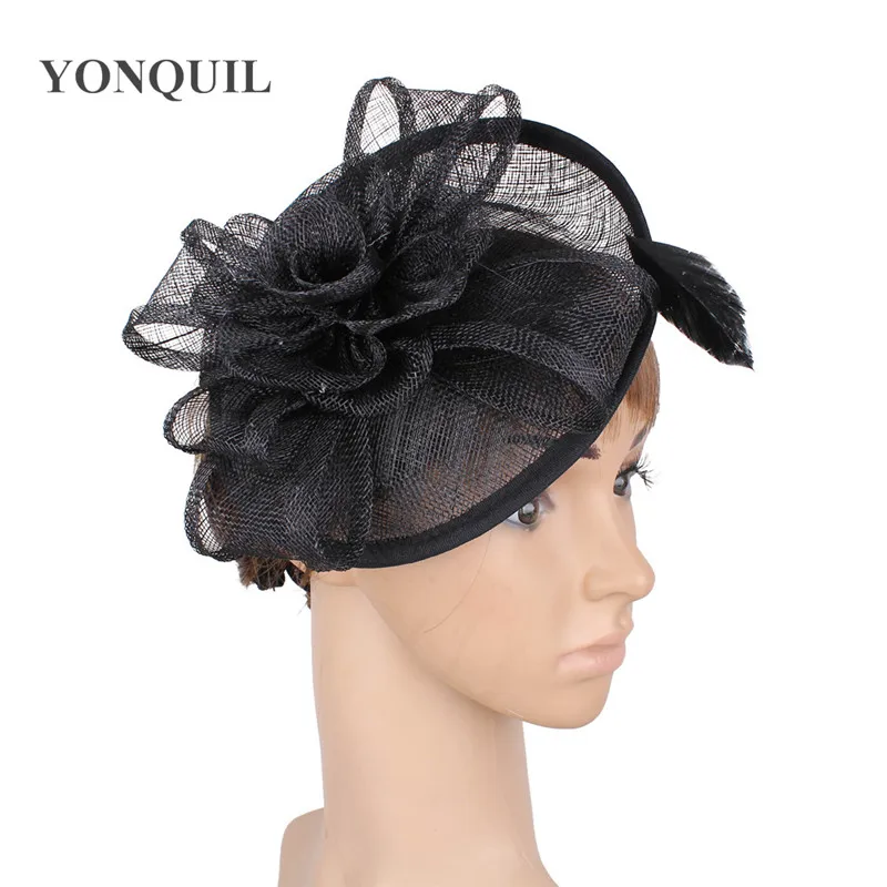 Fascinators for Women Female Fashion Fascinators Hats Elegant Floral Wedding Fedora Hair Accessories Headbands