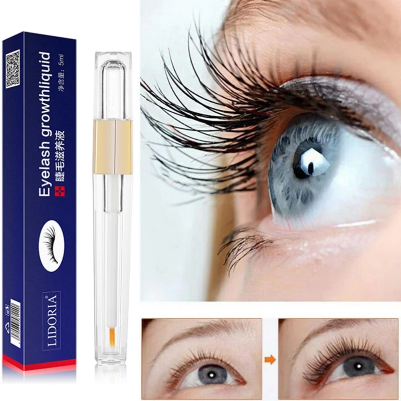

Natural Pure Eyelash Growth Treatments Fast Rapid Growth Extract Nutrient Nourish Eyelashes Serum 5ml