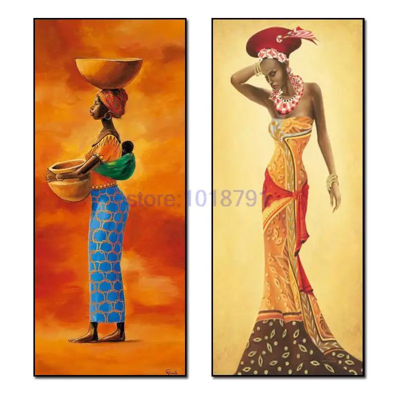 

New 100% Full Diamond embroidery Needlework Diy Diamond Painting Kit Diamond Cross Stitch Plants Embroidery African girl