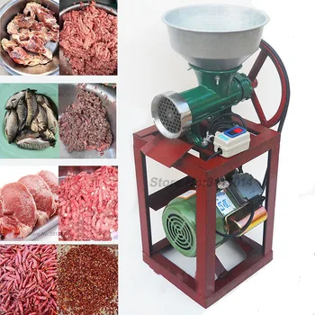 

Electric commercial meat grinder broken bone machine mincer twisted chicken rack machine twisted fish chilli pepper enema machin