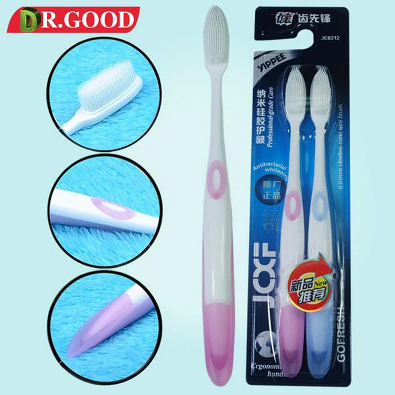 DR.GOOD 4parts/lot Nano Professional Adults Toothbrush Take good care of their tooth Oral Soft