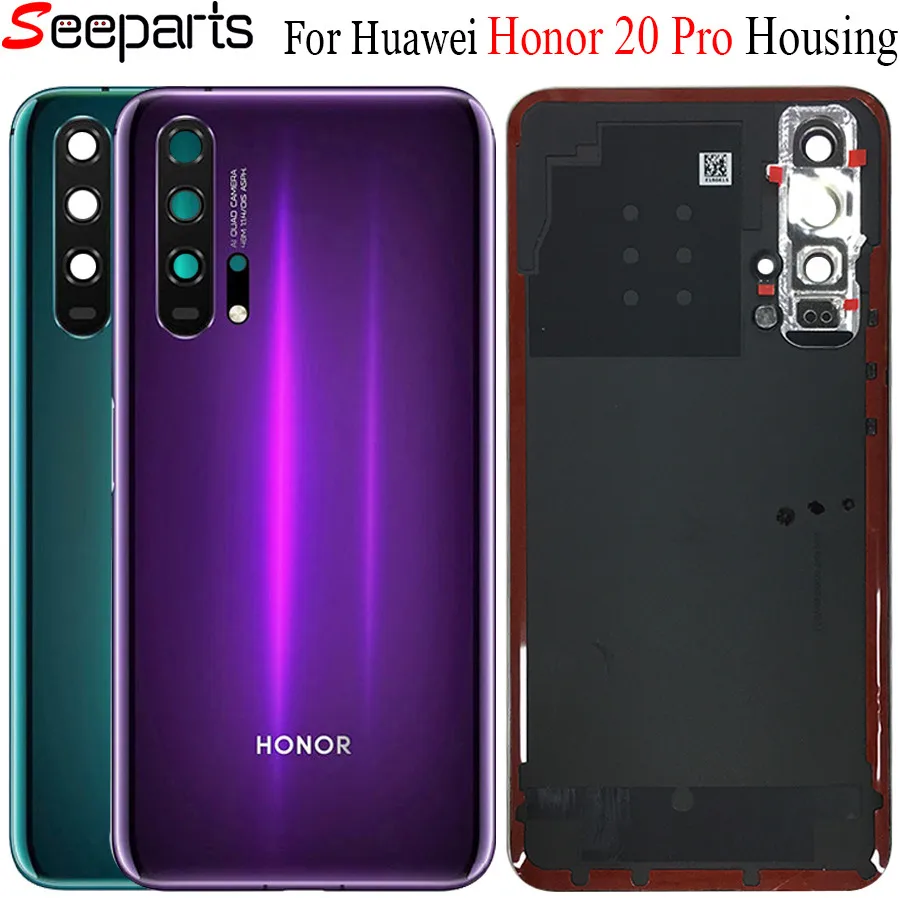 Новый оригинальный чехол для аккумулятора Huawei Honor 20 Pro задняя крышка корпуса