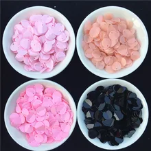 250 pçs/lote 10mm Oval Dobrado Lantejoulas paillettes Costura Craft PVC Rodada Copo De Lantejoulas para As Crianças DIY Acessórios de Vestuário Das Mulheres