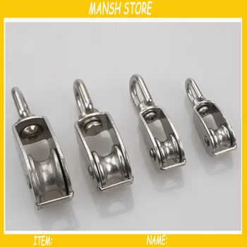 

M25 304 Stainless Steel Hook with Wheel Metal Rigging Industry Wheel Homehold 2pcs/lot Free Shipping