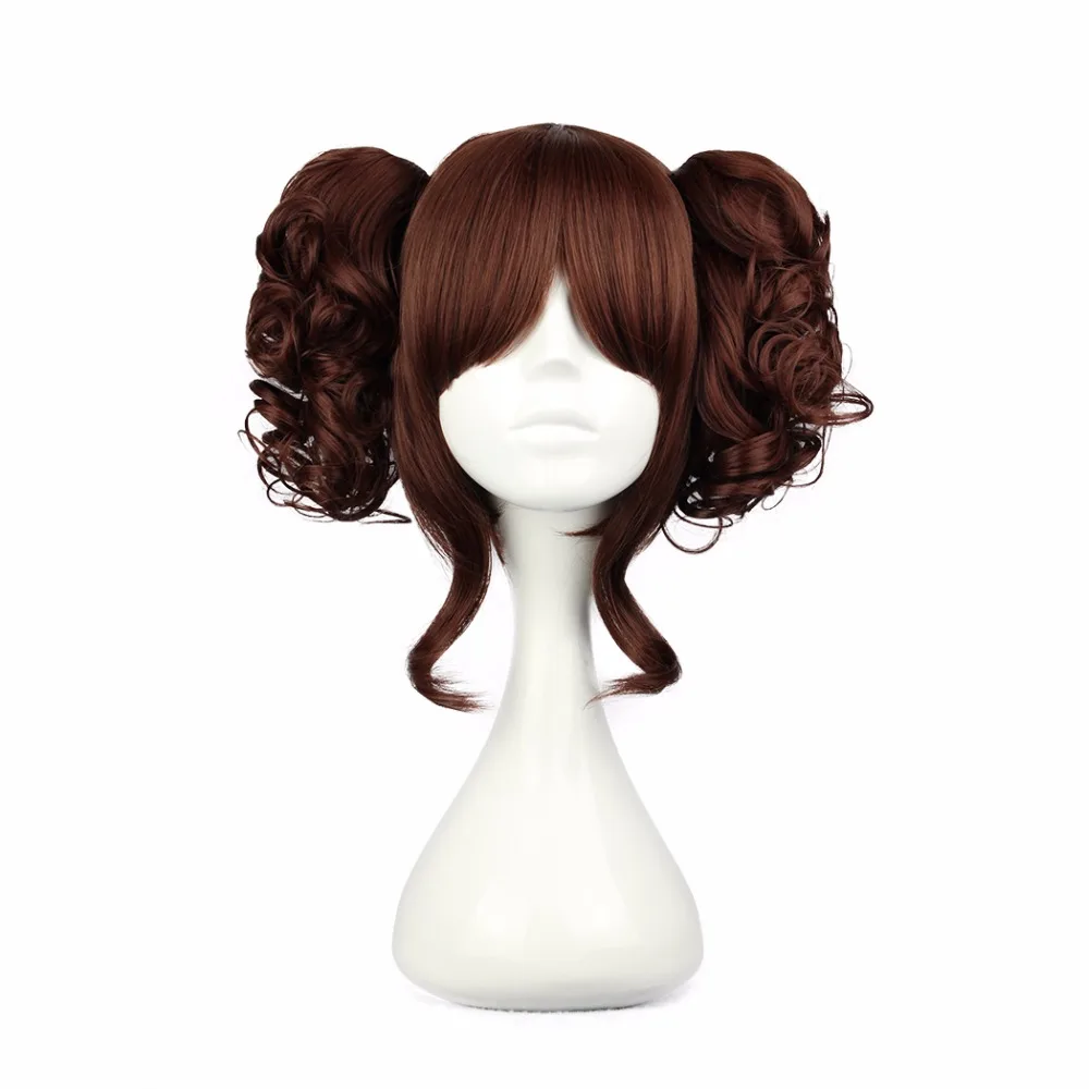 Короткие синтетические кудрявые волосы MCOSER 35 см 100% высокотемпературное волокно