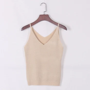 

Newest Fashion Deep V-Neck Sexy Strappy Sleeveless Vest Women Tank Casual Tops T Shirt