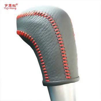 

Yuji-Hong Car Gear Covers Case for Hyundai Elantra 2006-2010 Automatic Shift Collars Genuine Leather Hand-stitched Auto Cover