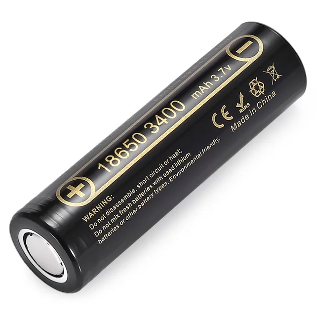 Аккумуляторная батарея LiitoKala для фонарика/лампы 3 7 В 18650 3400 мАч 1 шт.|battery for|battery