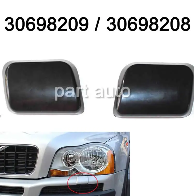 Volvo XC90 Scheinwerfer-Waschdüsen Abdeckkappen 1 Paar - Ersatz Für 30698209 30698208 (2003-2006)