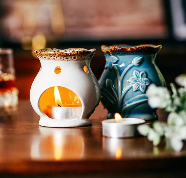 

Retro Crack Glaze Ceramic Essential Oil Lamps Aroma Burner for Home Decor Aromatherapy Candle Holder Censer