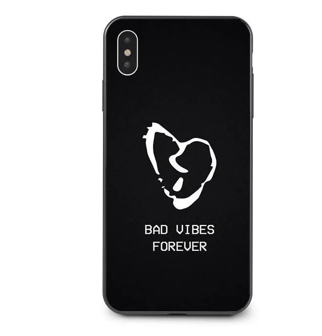 Xxxtentacion Lil Peep cry Baby rose bad vibes forever TPU чехлы для телефонов для iPhone X 5 5S SE 6 6s Plus 7 8 Plus XS XR XS MAX - Цвет: TPU