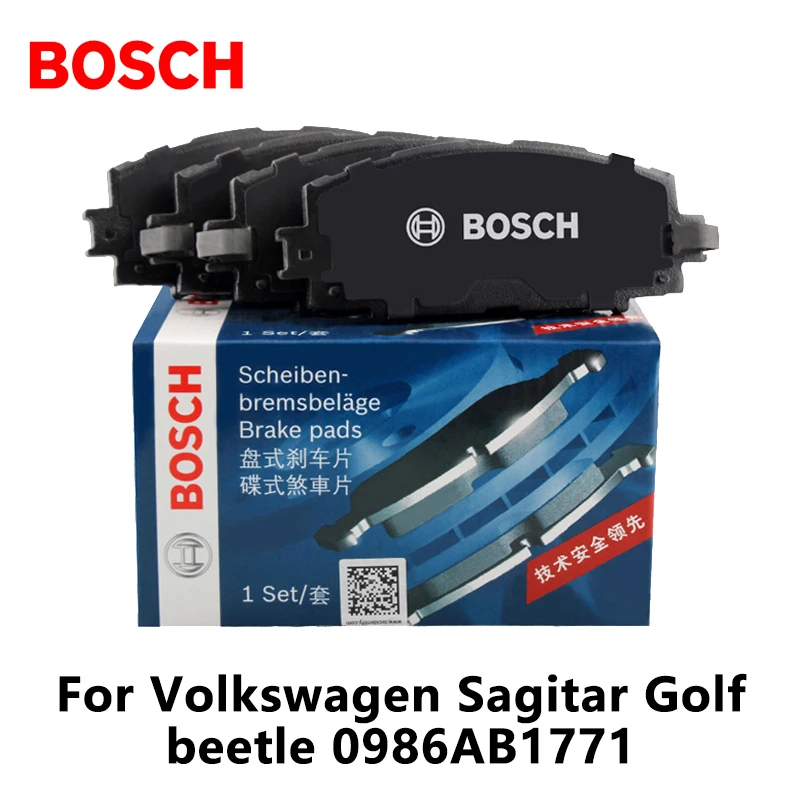 4pieces/set Bosch Car Rear Brake Pads For Volkswagen Golf beetle