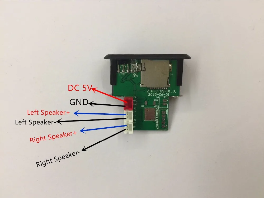 Мини Плата декодера MP3 5 в 3 Вт * 2 декодирующий модуль WAV U disk TF карта усилитель USB
