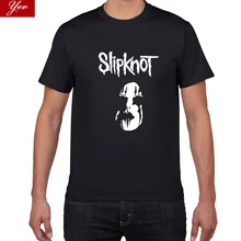 Новая волна американского тяжелого металла Slipknot Футболка мужская металлическая лента хлопок футболка хип хоп Уличная крутая мужская одежда