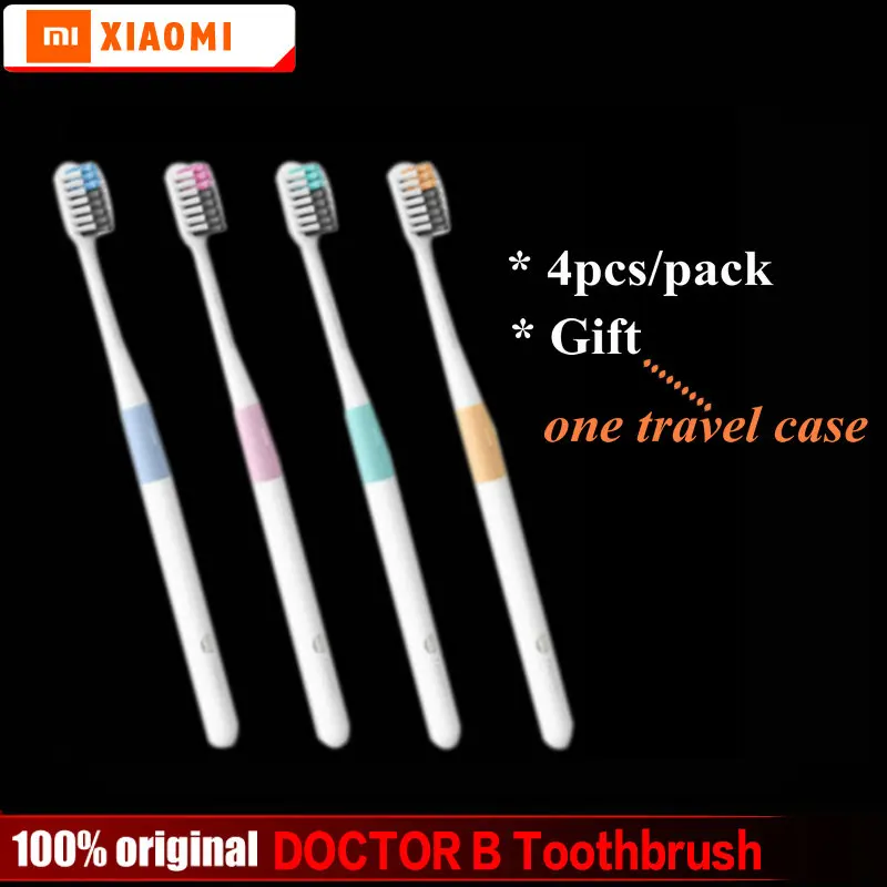 

Original Xiaomi DOCTOR B Tooth-brushs Mi Home 4 Color In 1 Kit Deep Cleaning Travel Box Included Soft-bristle For Smart Home