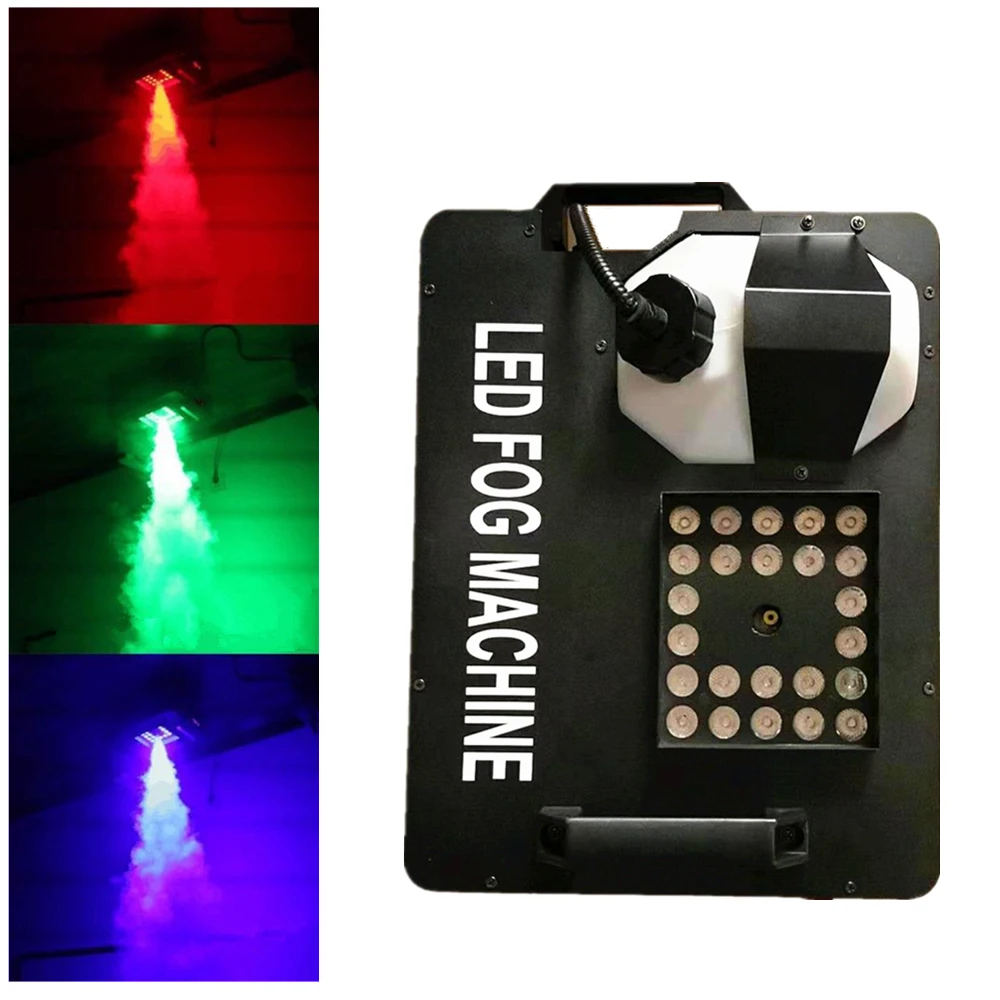 

LED 1500W Fog Machine/DMX512 Pyro Vertical Smoke Machine With 24X9W RGB 3IN1 LED Lights/Wireless Remote Control LED Stage Fogger
