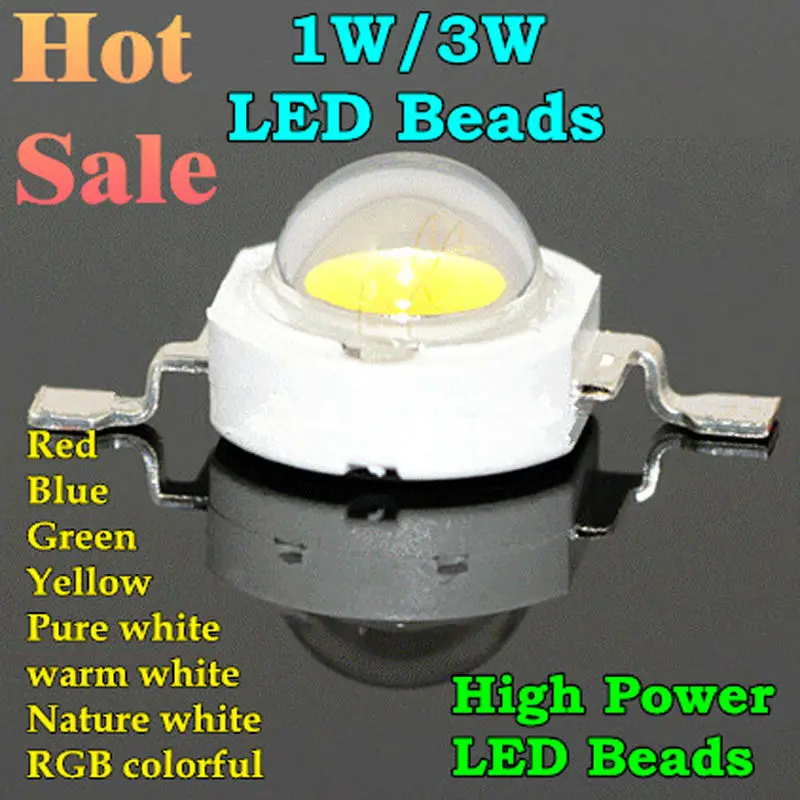 Jammas Wholesale 500pcs 1w 3w led Beads Chips Bulb diode RGB/Red/Yellow/Blue/Green/Cold Whie/Natural White/Warm White Light Source Emitting Color: Nature White, Wattage: 1W Jammas Wholesale 500pcs 1w 3w led Beads Chips Bulb diode RGB/Red/Yellow/Blue/Green/Cold Whie/Natural White/Warm White Light Source Emitting Color: Nature White, Wattage: 1W