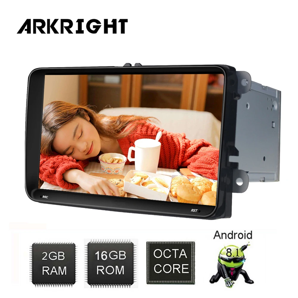 Excellent ARKRIGHT 9" Android 8.1 Head Unit/for VW Passat Golf Seat Leon/Skoda/Tiguan Car Radio Audio Stereo HD GPS Navigation Player 4