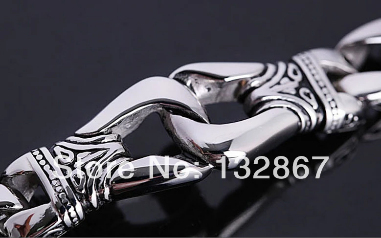 Бижутерия для города мужской браслет из нержавеющей стали черный 8 66 дюйма 11 мм |