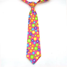 Новое поступление, 4 дюйма, модная музыка, "Радуга, точка/шар, ярко-розовый" дизайн, полиэстер, тканый Классический мужской галстук для вечеринок