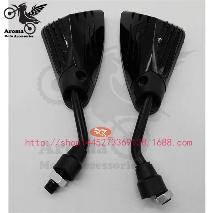 

black motorcycle side mirrors motorbike motocross rearview mirror ATV Off-road moto dirt pit bike scooter Accessories universal