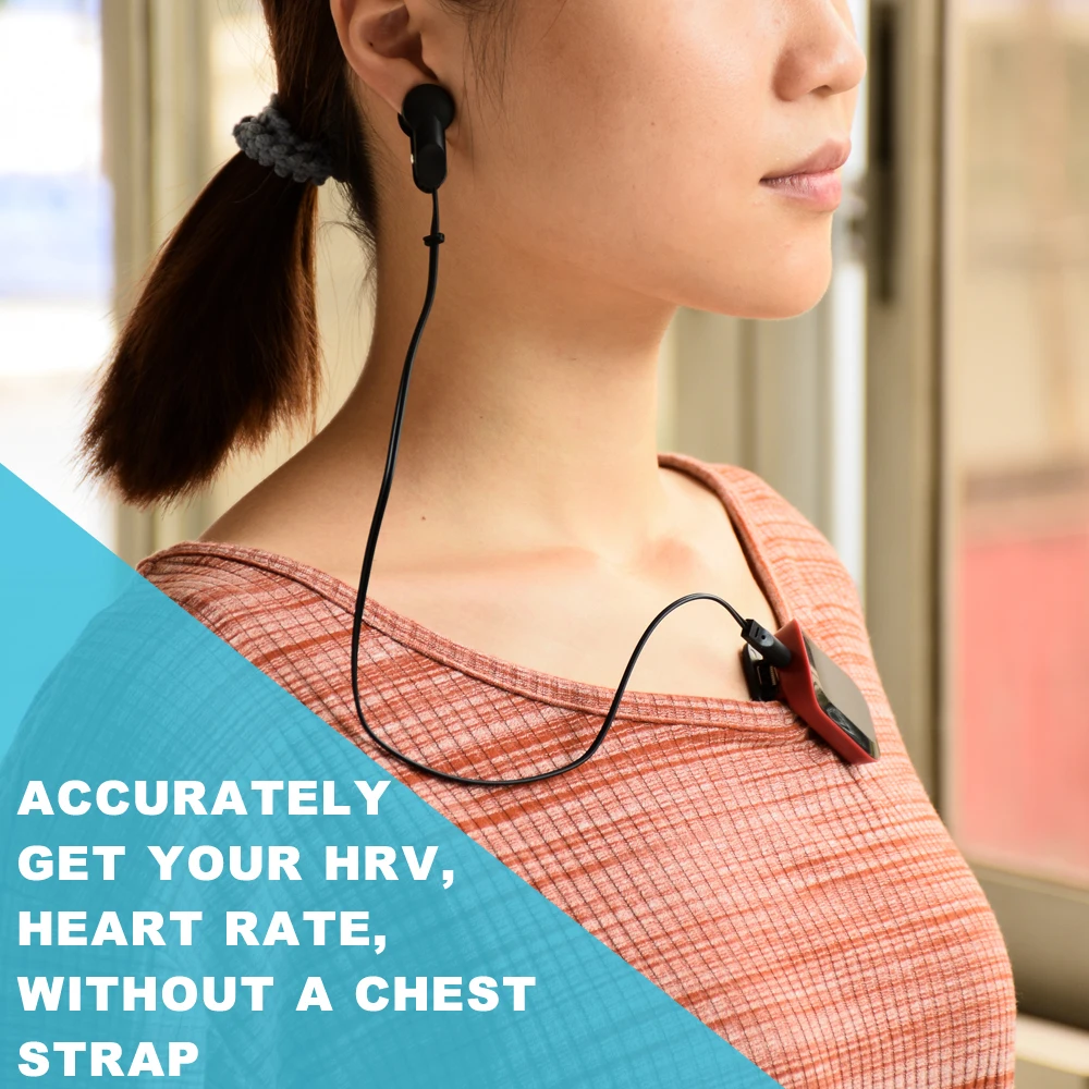 Монитор сердечного ритма KYTO Bluetooth HRV с зажимом для ушей или инфракрасным датчиком