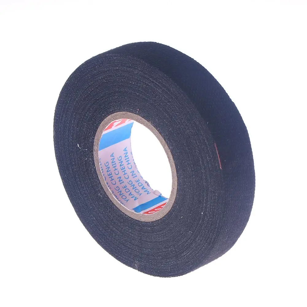 

Hot Sale 1pc Waterproof 19mm x 15M Looms Cars Wir-ing Harness Tape Strong Adhesive Cloth Fabric Tape Living Goods 2019