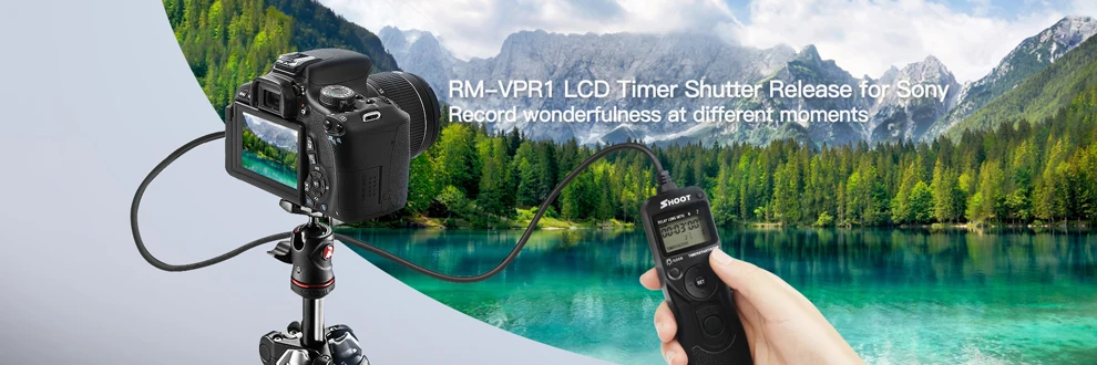 SHOOT RM-VPR1 Remote Shutter Release for Sony Alpha A7 A7R A7RII A7RIII A3000 A5000 A6000 A3000 A5000 A5100 A6000 A6300 A6400 M2