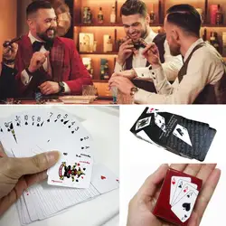 Маленькие Мини-покер карты забавная миниатюрная черная/красная бумажная кукла дом аксессуары кукольные игрушки