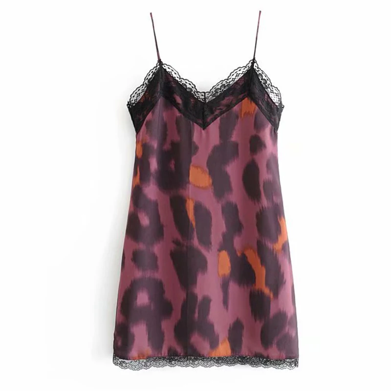 Women's Clothing Dress 2019 V-Neck Lace-Paneled Chiffon Harness Dress
Ms Summer Street Sexy Slim Fit Temperament Clothing