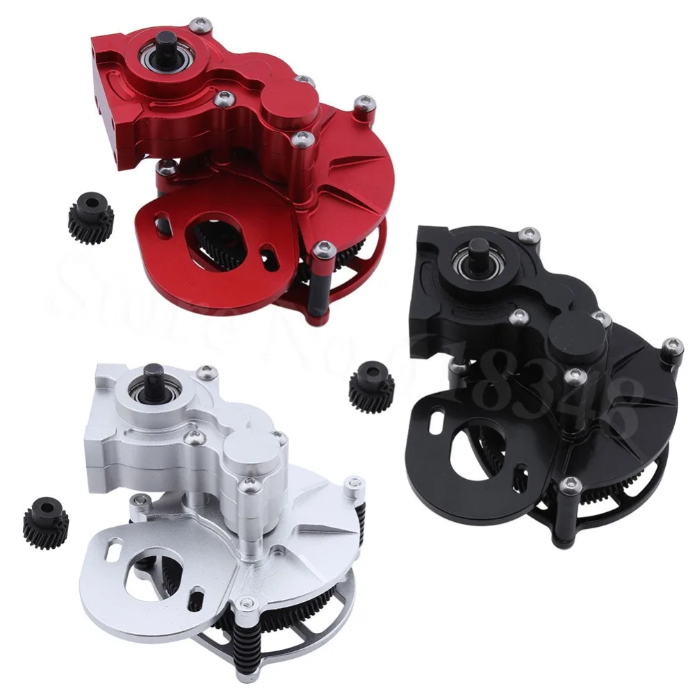 

Full Metal Assembled Aluminum Center Transmission Gearbox Case Steel Metal Gear For Axial SCX10 Crawler Car