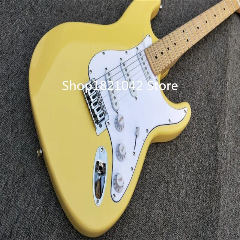 

Factory + firhawk creamy Yngwe Malmsten signature electric guitar deep scalloped neck malmsteen electric gutiar