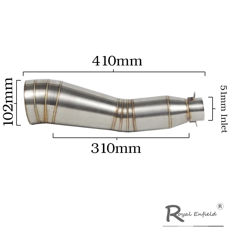 51 мм Впускной Универсальный мотоцикл выхлопной глушитель выхлопной трубы для Honda Kawasaki Yamaha KTM Ducati ATV R1 R3 R6 ниндзя 400 250 fz6 z1