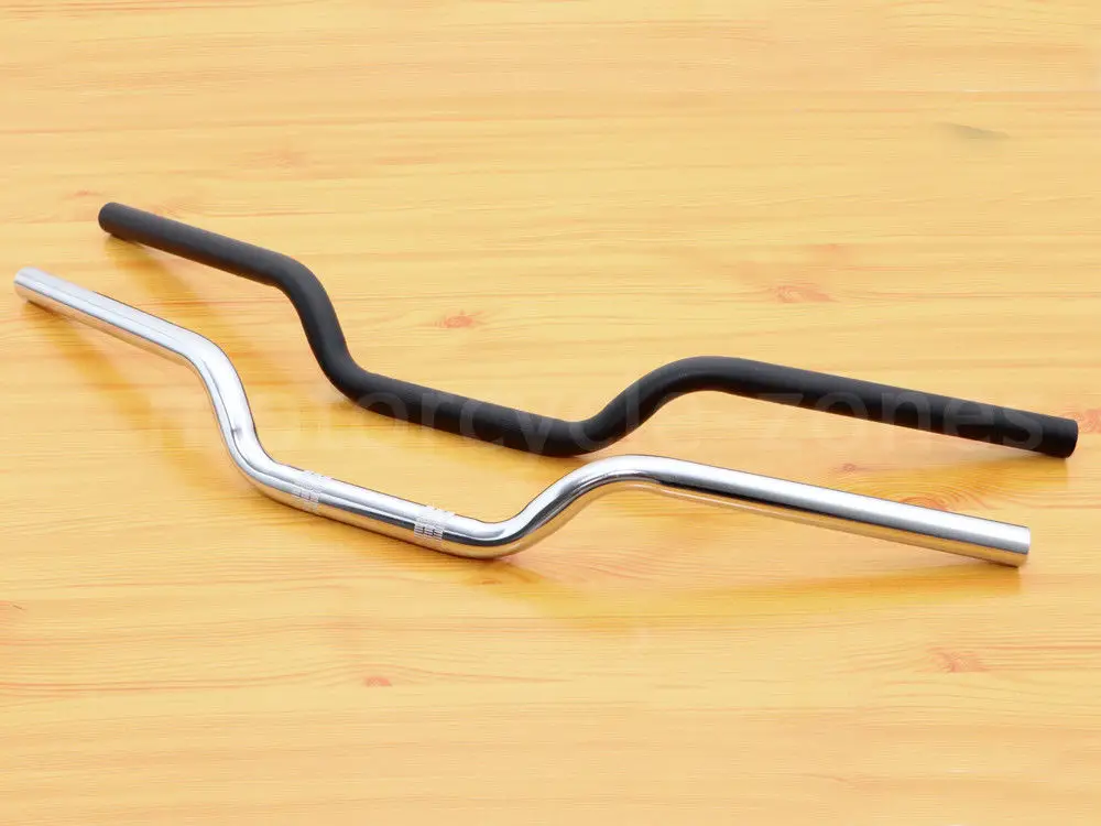 Матовый черный/хром 7/" 22 мм трекер руль стойка руля для Harley Sportster XL 883 1200 Чоппер поплавок