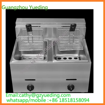 Cheap Commercial Use Stainless Steel LPG Gas Deep Fryer For Churros French Fries Chicken Twister Spiral Tornado Potato